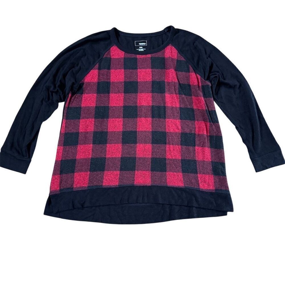 Sonoma Red Plaid Lightweight Sweater Size XXL